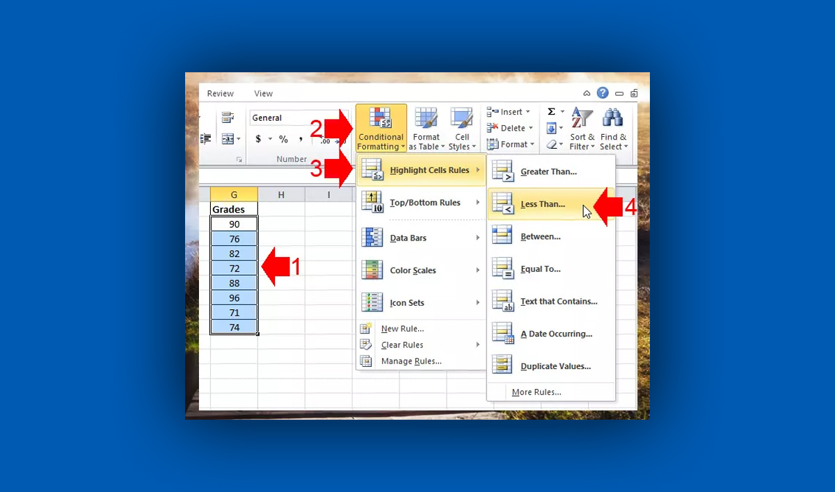 Conditional Formatting in Excel