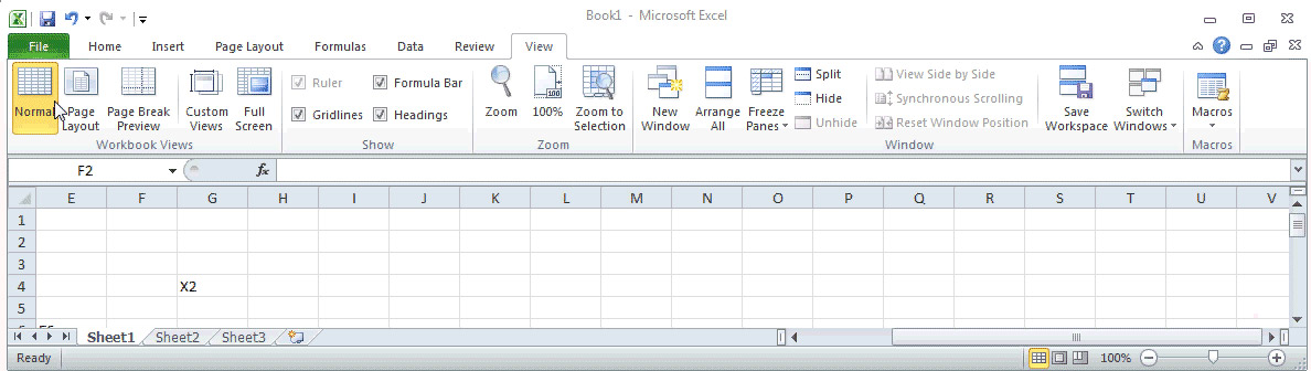 Excel 2010 Ribbon