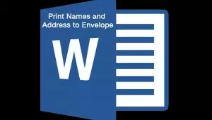 Print Names and Address to Envelope