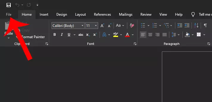 How to Save Word Document to PDF Step 1