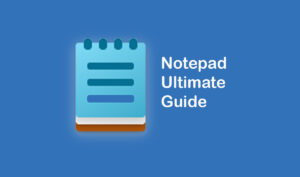 get help with notepad in windows