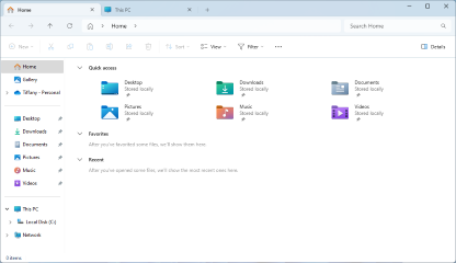 Get Help with File Explorer in Windows - Interface