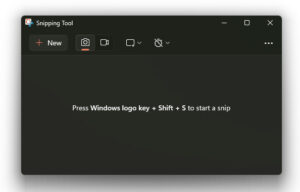 Snipping Tool Interface