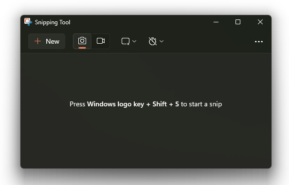 Snipping Tool Interface