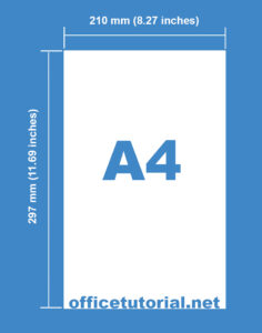 A4 Size Paper Sample