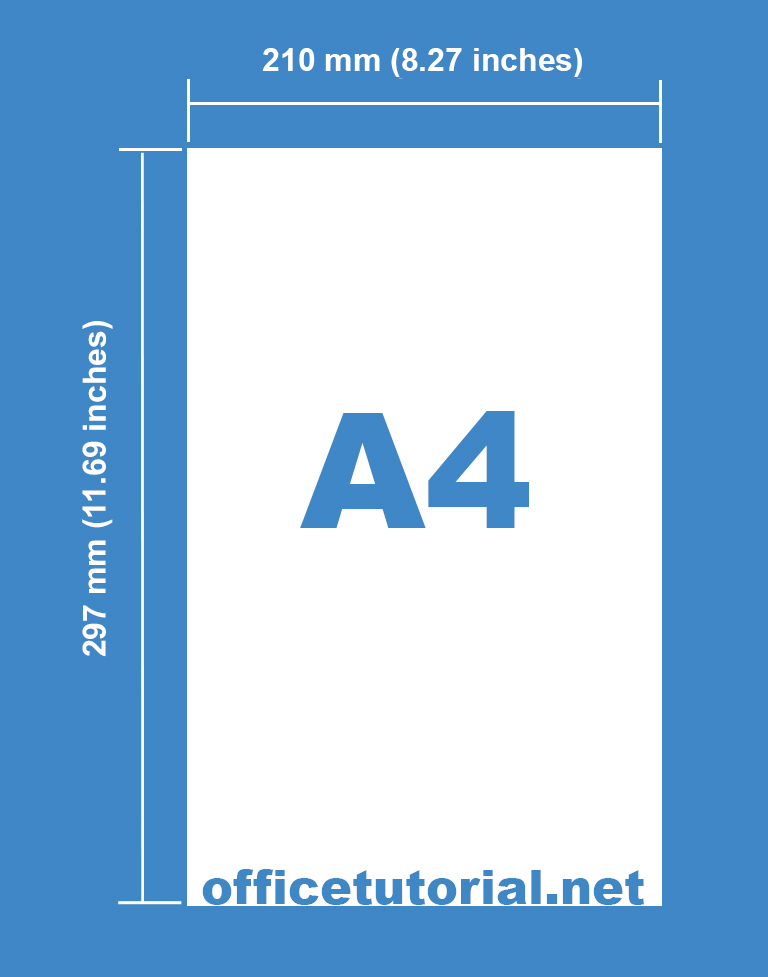 A4 Size Paper Sample