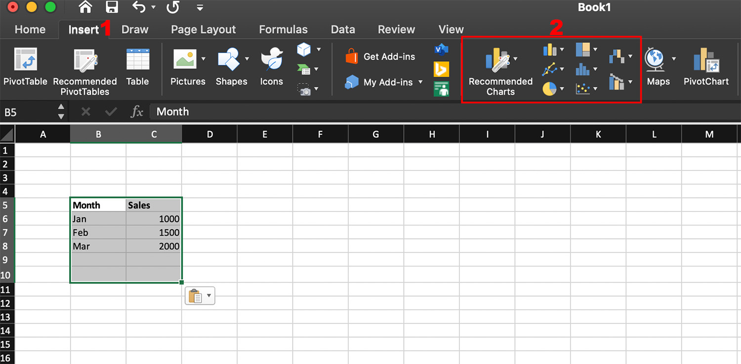Create Chart and Graphs_