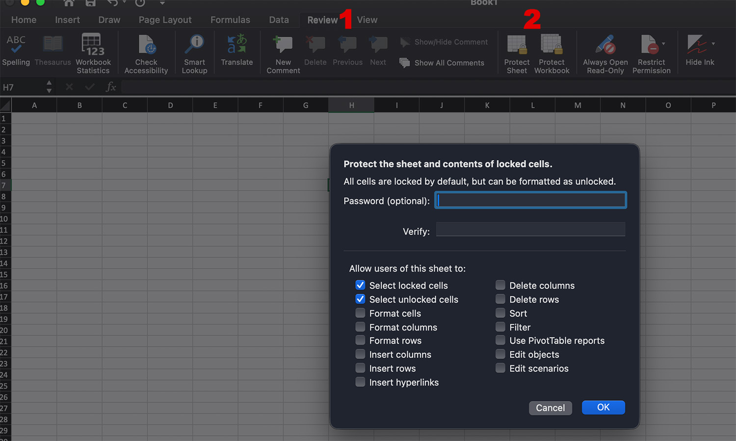 How to Protect Sheets
